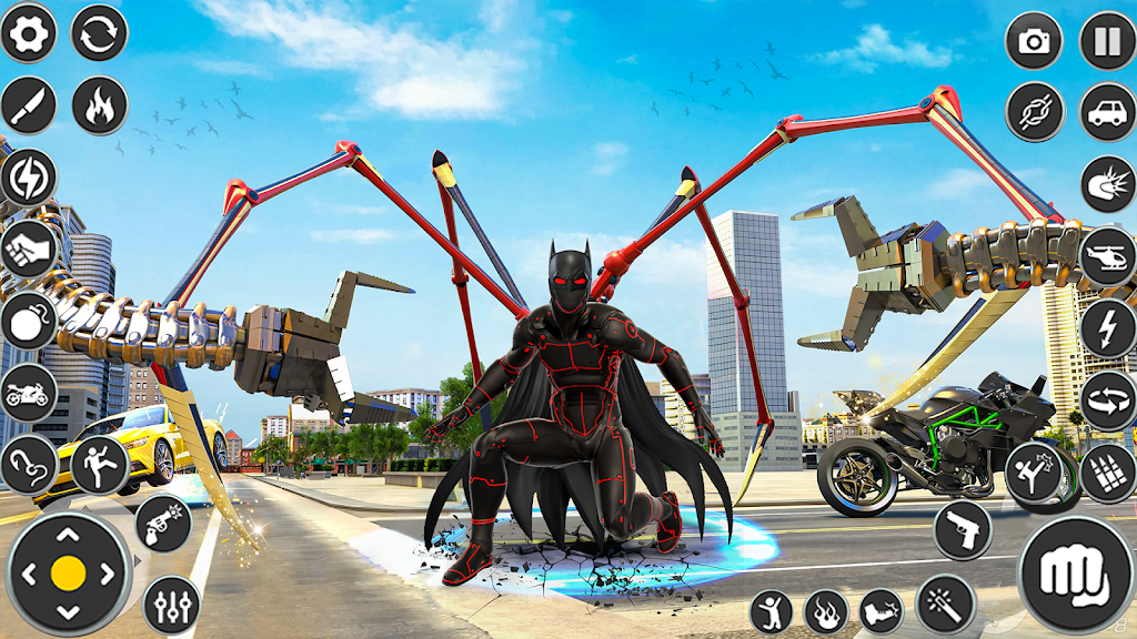 Flying Spider Rope- Hero Games ภาพหน้าจอ 2