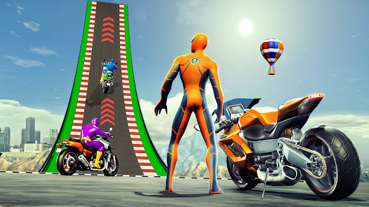 Super Hero Game - Bike Game 3D Ekran Görüntüsü 2