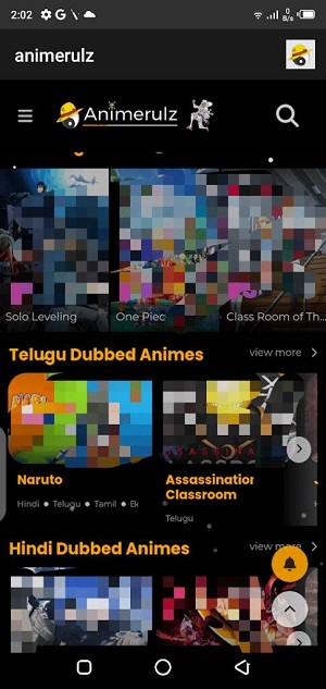 Animerulz apk para sa android