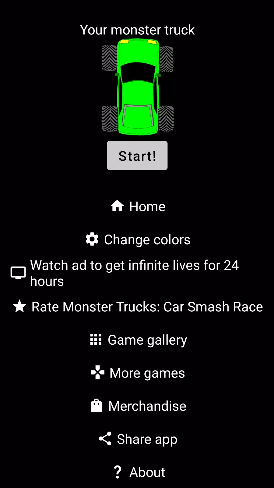 Monster Trucks: Car Smash Race Screenshot 1