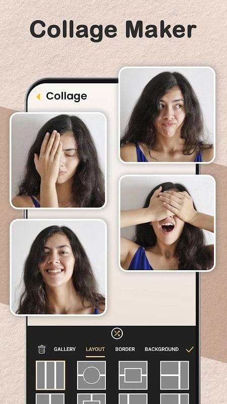Gallery: Photo Editor, Collage ဖန်သားပြင်ဓာတ်ပုံ 2