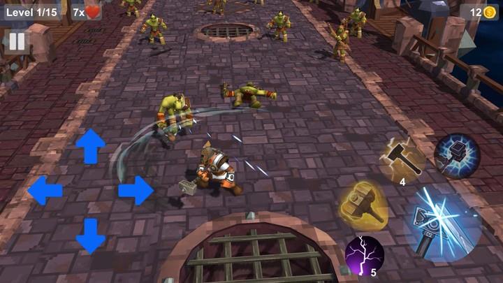 Thor Thunder Hammer: Hero Game Schermafbeelding 3