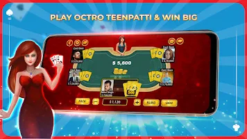 Teen Patti Octro Poker & Rummy Capture d'écran 1