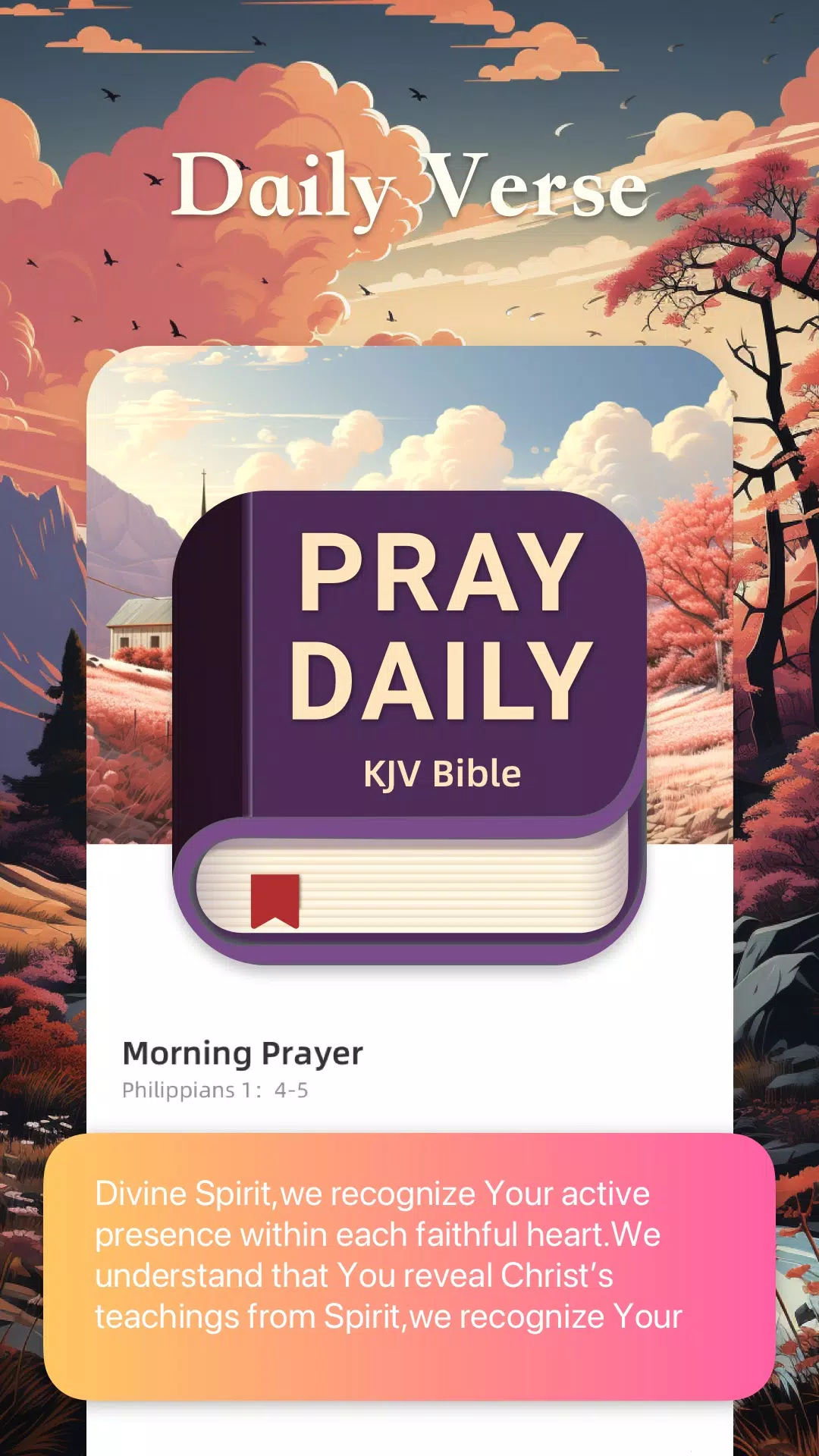 Pray Daily:KJV Bible スクリーンショット 0