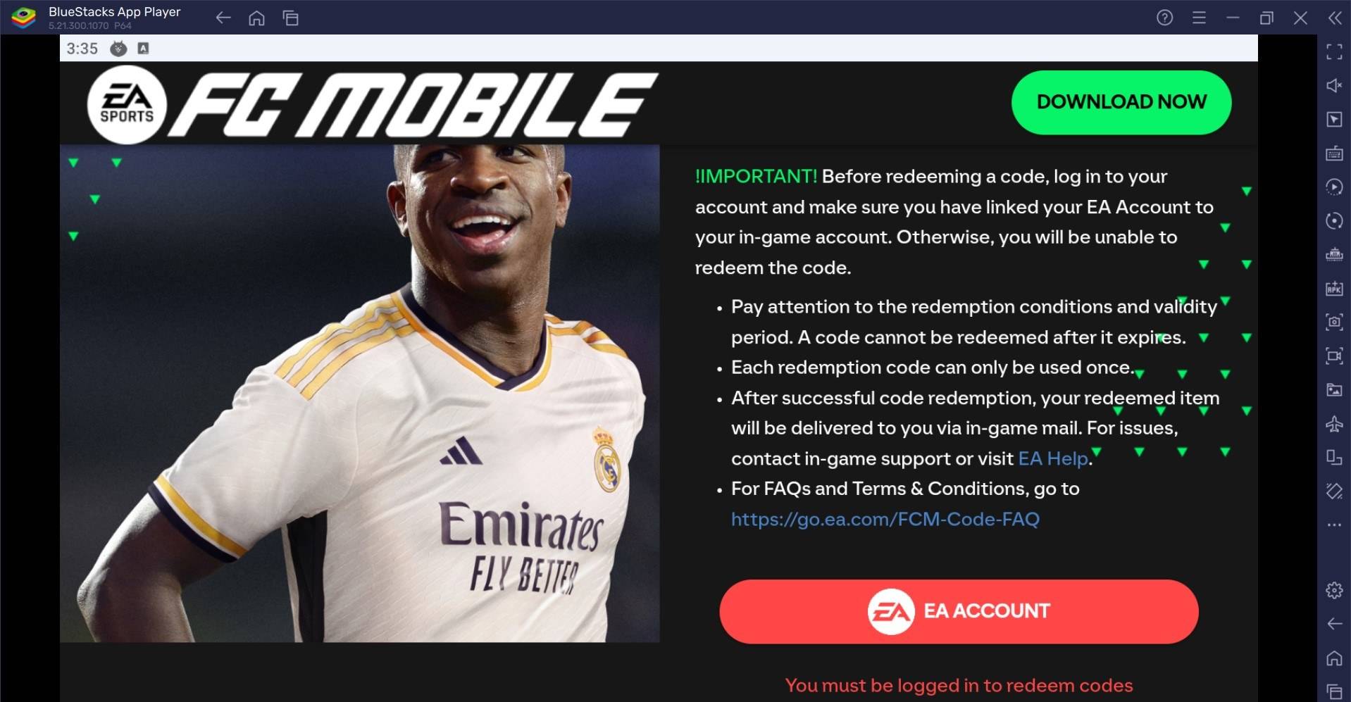 EA SPORTS FC™ Mobile足球游戏-所有有效的兑换码，2025年1月