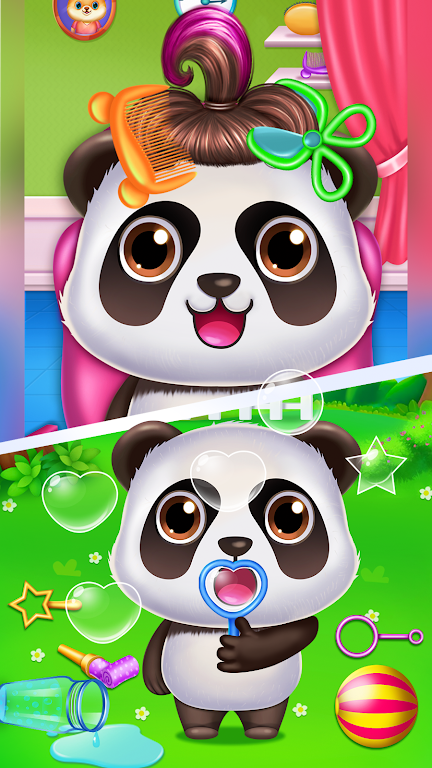 Panda caretaker pet salon game ภาพหน้าจอ 1