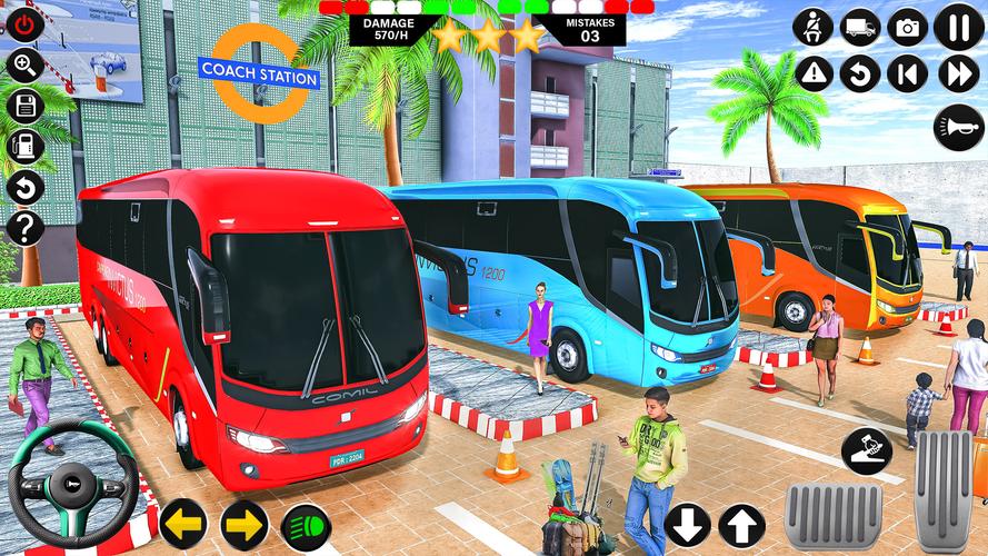 Passenger Bus Driving Games 3D Capture d'écran 1