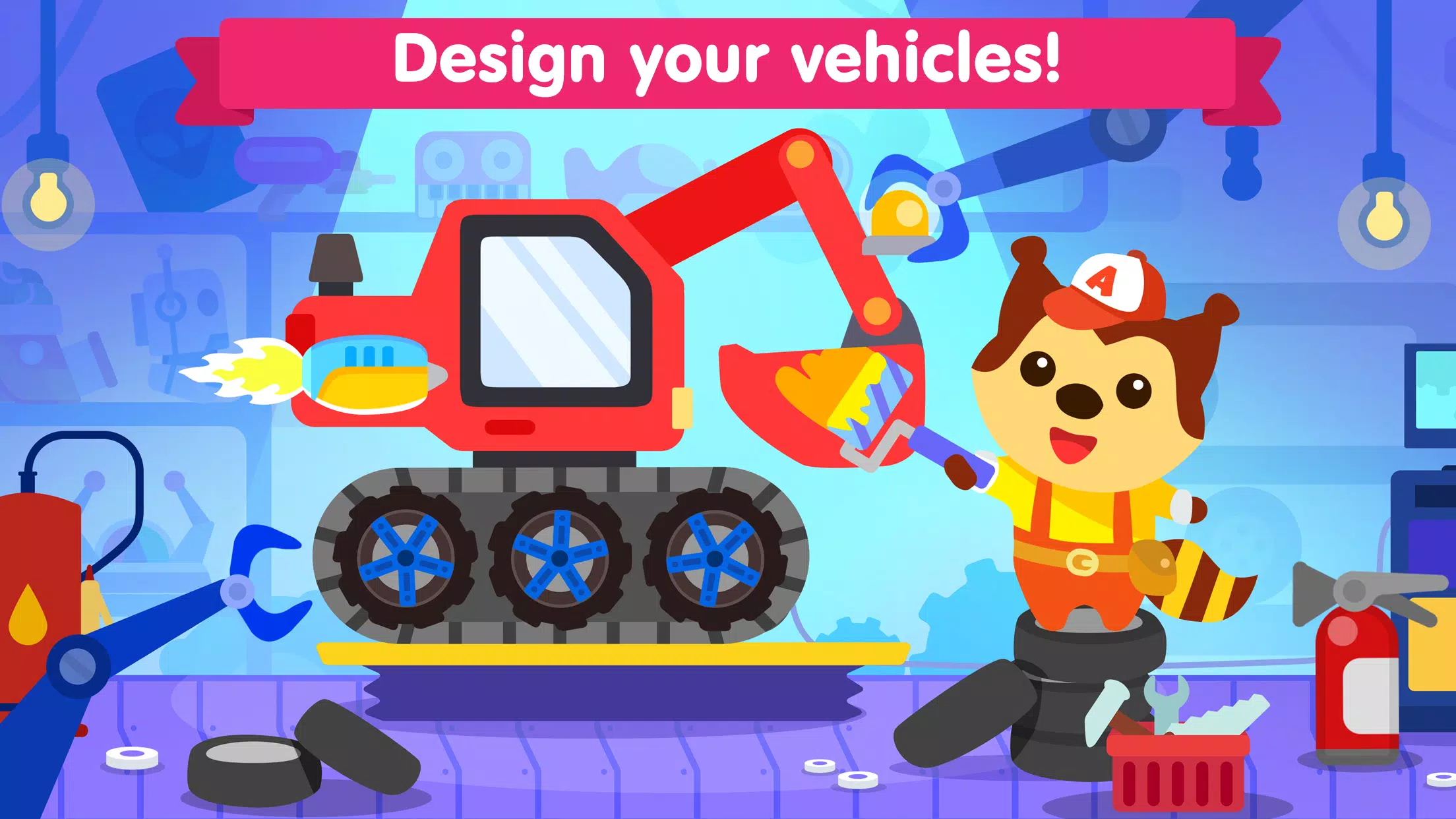 Jeu de voiture pour enfant Capture d'écran 1