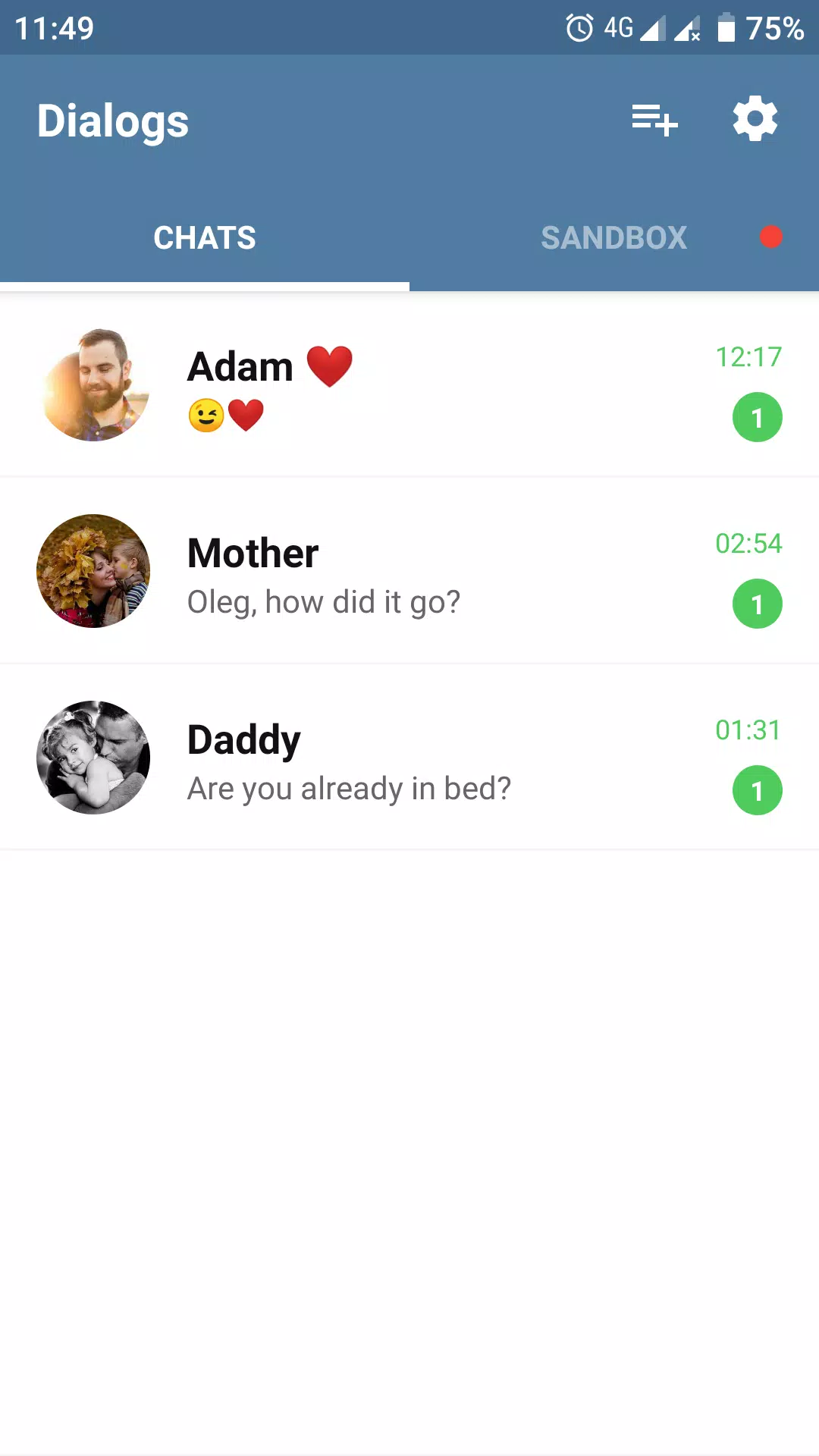 Fake Chat Story Messenger Ekran Görüntüsü 0