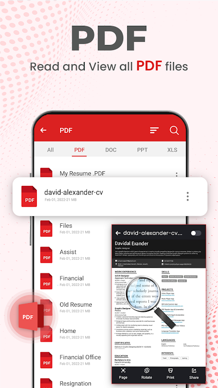 All Document Reader PDF Reader Ảnh chụp màn hình 1