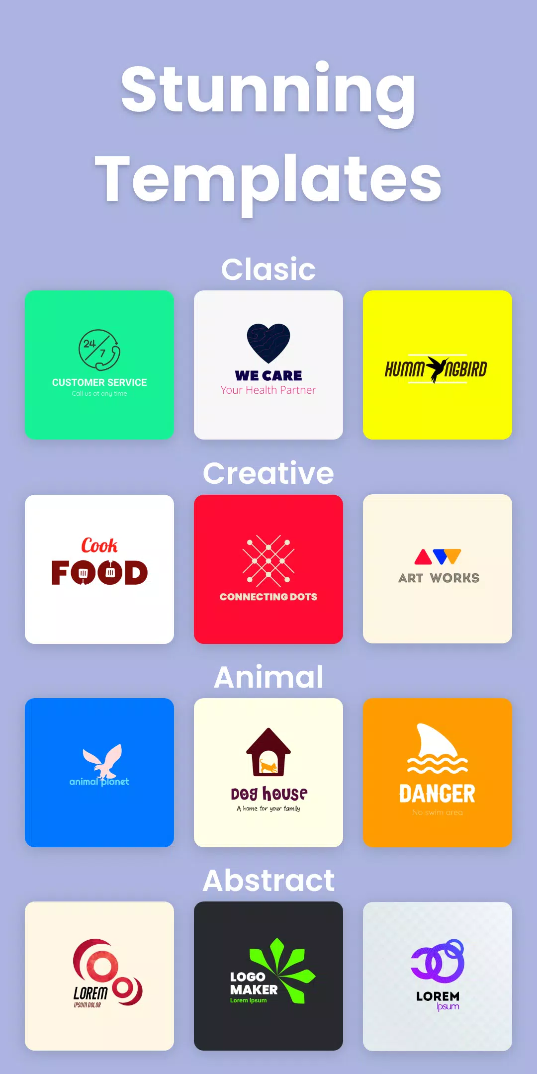 Logoshop - Logo Maker Free & Graphic Design App स्क्रीनशॉट 0