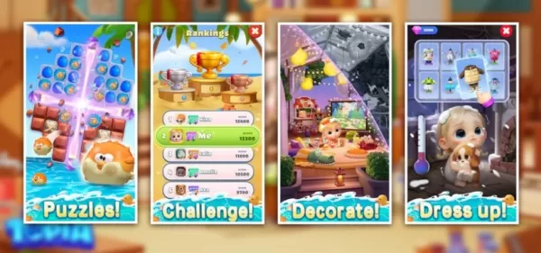 子供向けに設計されたカラフルなパズルとゲーム、楽しいキャラクター、魅力的なアクティビティ、赤ちゃん、さまざまな衣装を特徴としています