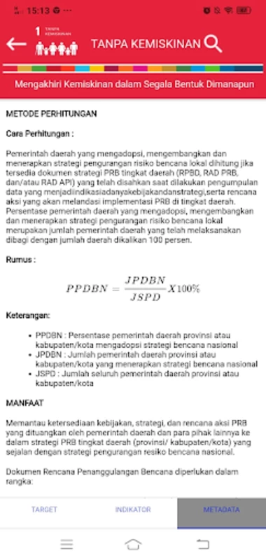 SDG Metadata Indonesia स्क्रीनशॉट 1