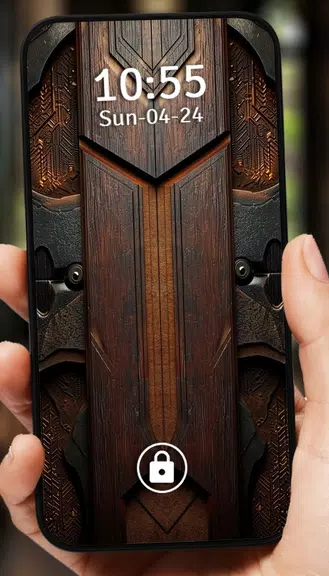 Vintage Door Lock Screen Captura de tela 3