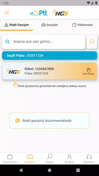 HGS - Hızlı Geçiş Sistemi ภาพหน้าจอ 2