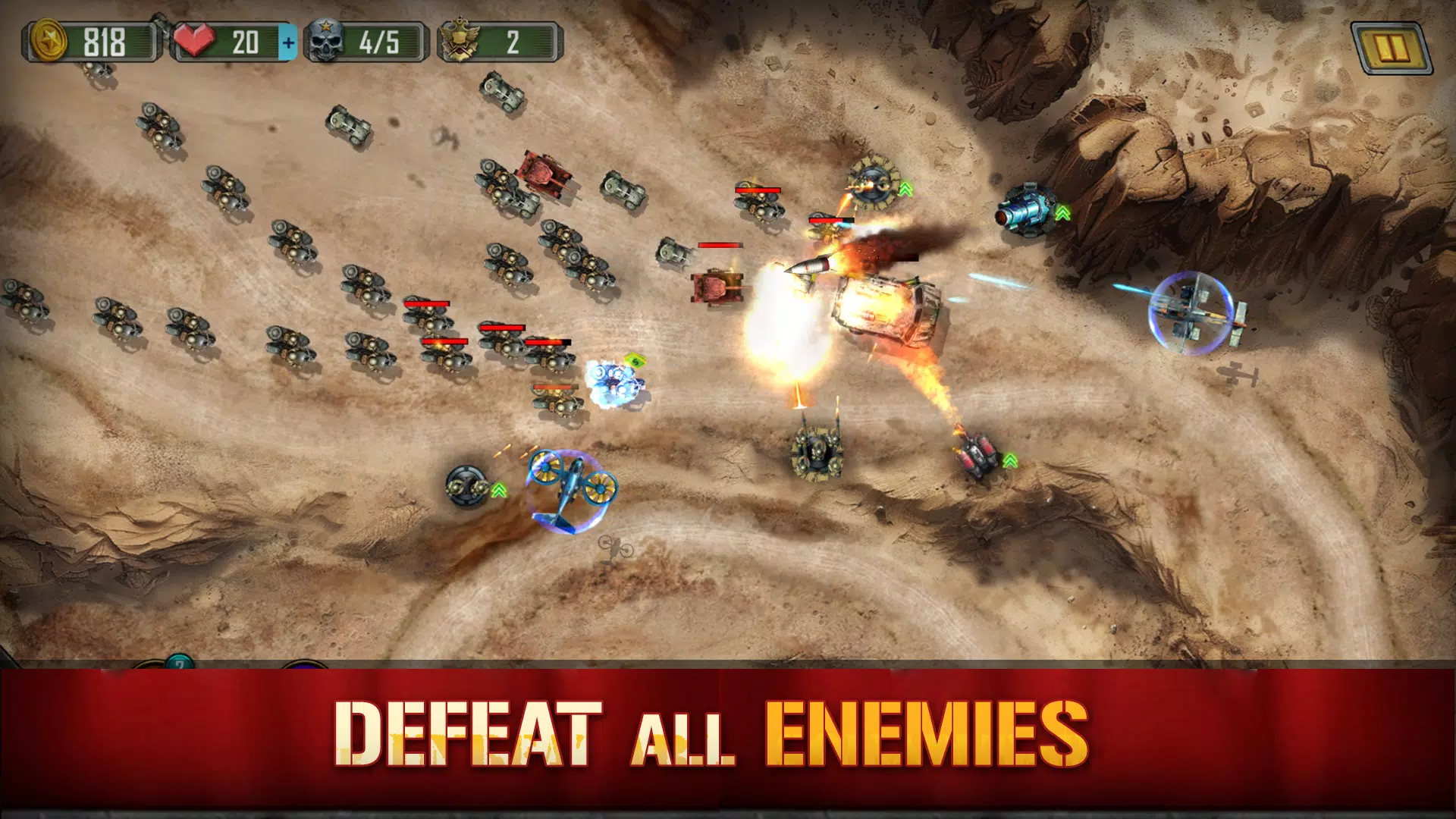 1945 WarGuard: Epic Shooter TD ภาพหน้าจอ 3