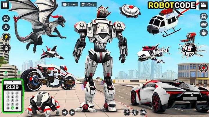 Bee Robot Car Transform Games Tangkapan skrin 2