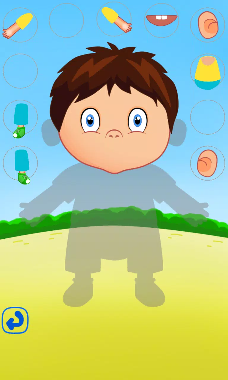 Body parts anatomy for kids Capture d'écran 2