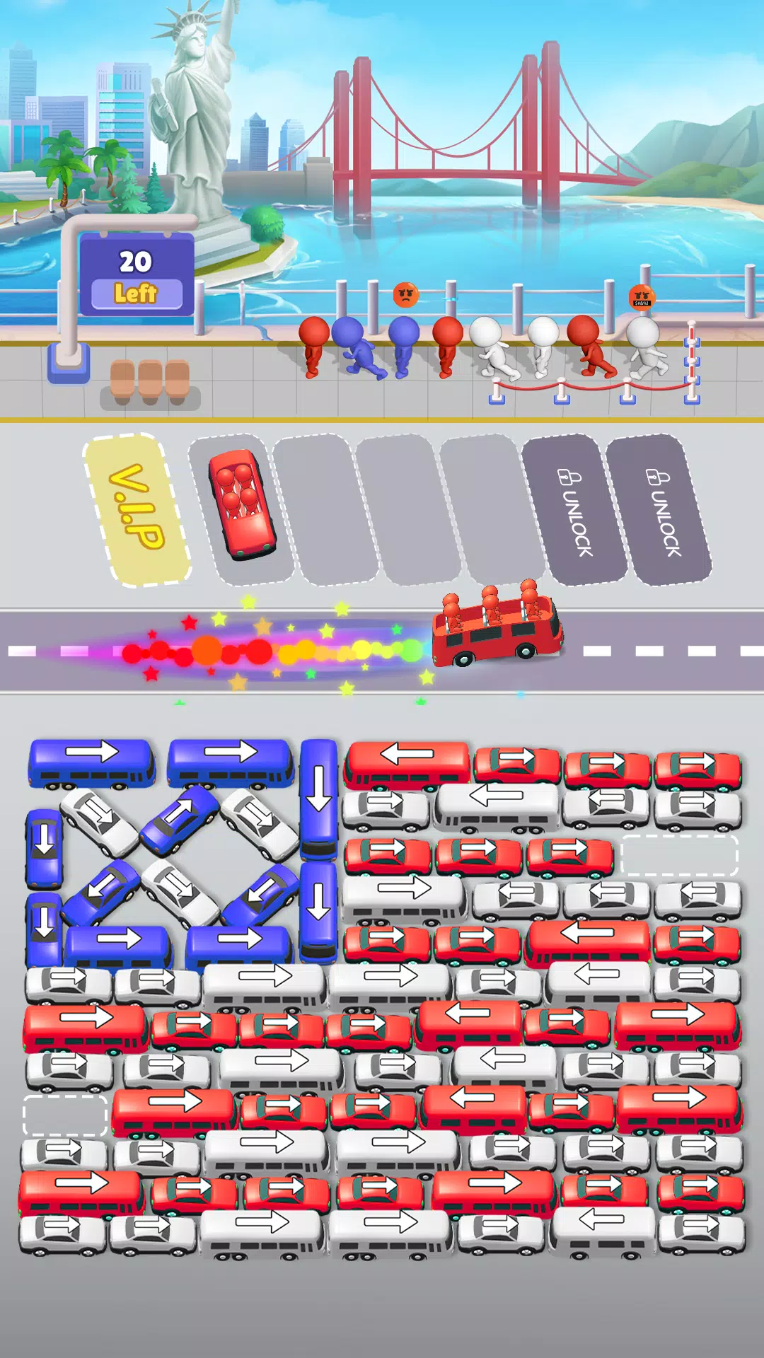 Schermata Bus Sort Jam: Parking Puzzle 0