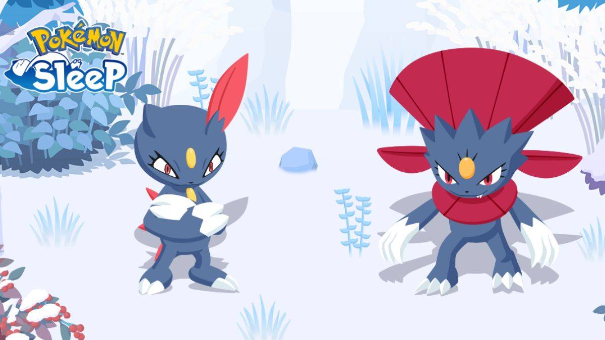 Weavile et Sneasel Rejoignent l'équipe d'hiver de Pokémon Sleep