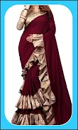 Women Fashion Ruffle Sarees 스크린샷 1