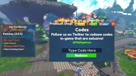 Elemental Dungeons Redeem Code Instructions