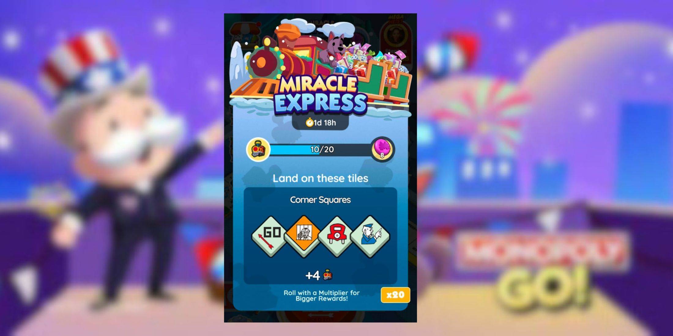 Monopoly Go: Miracle Express Rewards နှင့်မှတ်တိုင်များ