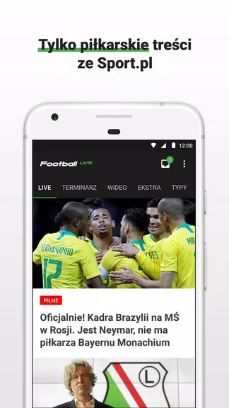 Football LIVE - wyniki na żywo Tangkapan skrin 0