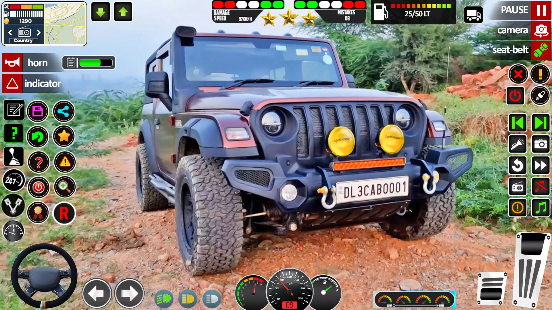 Offroad Jeep Game Simulator 3d Captura de tela 1