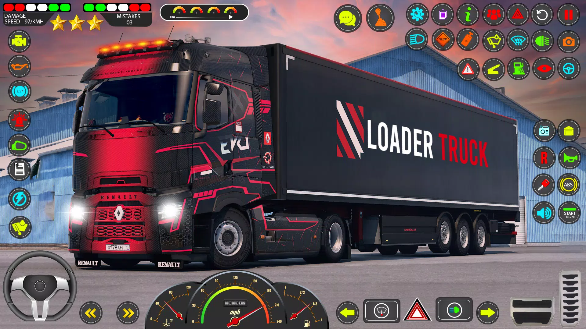 Euro Truck Games Sim 3d Zrzut ekranu 1