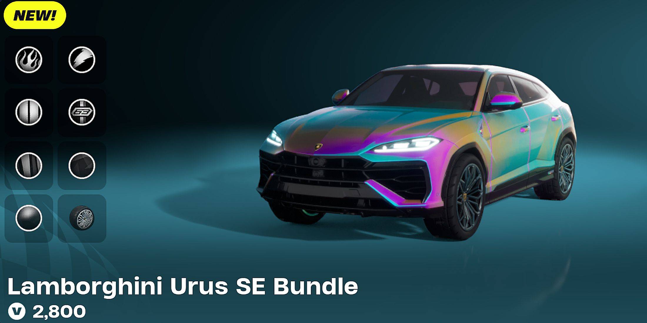 Fortnite's Lambo Urus Urus do zdobycia