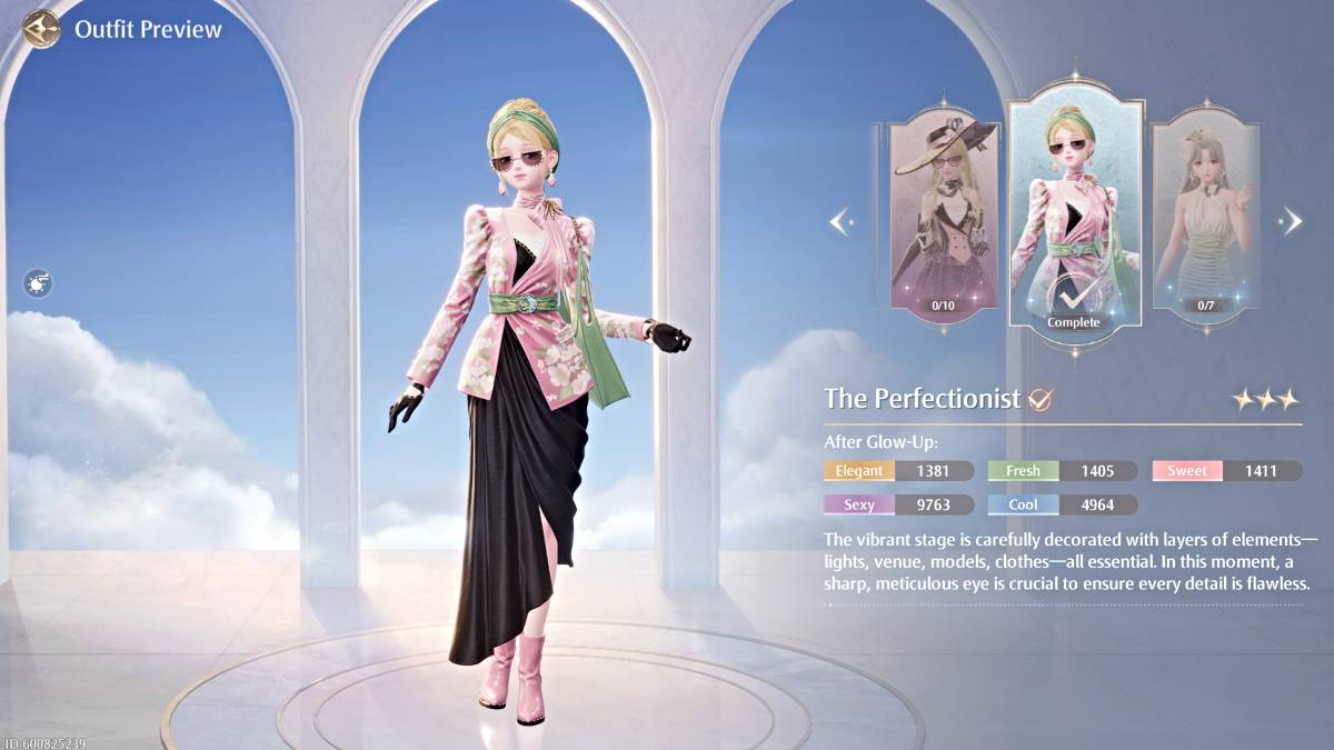 L'outfit perfezionista in Infinity Nikki