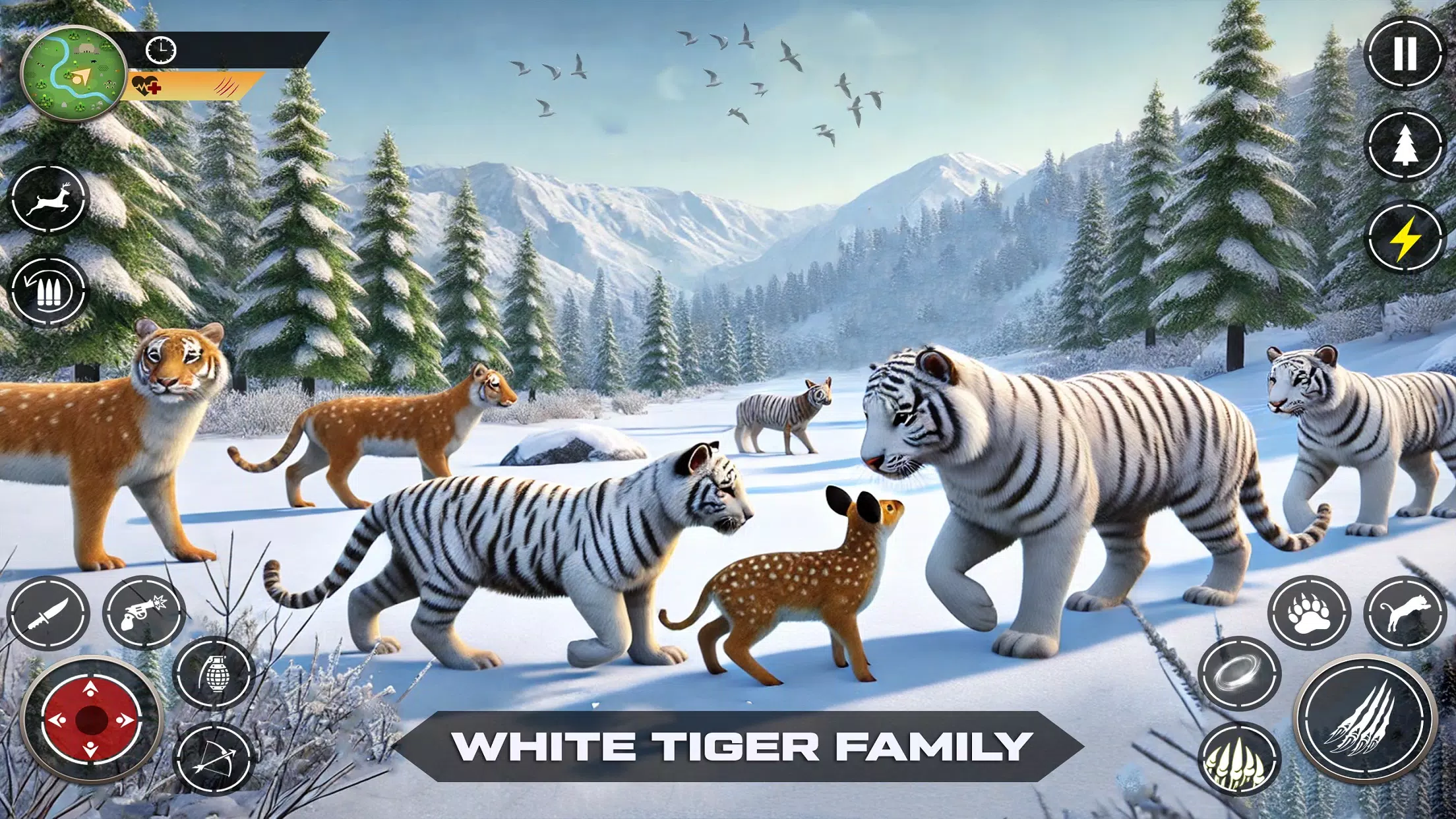 Snow Tiger Family Simulator 3D Capture d'écran 3