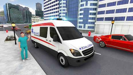 Ambulance Simulator Car Driver Ekran Görüntüsü 2