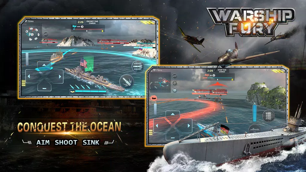 Warship Fury ဖန်သားပြင်ဓာတ်ပုံ 2