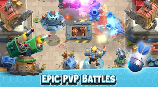 Rebel Bots Epic War PvP RTS スクリーンショット 1