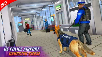 US Police Dog Games : Airport Crime Police Games Zrzut ekranu 2