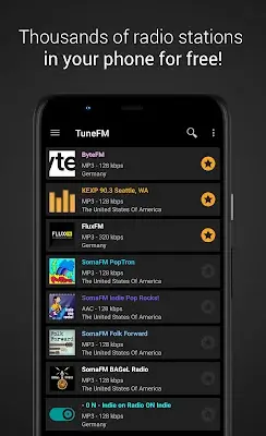 TuneFM - 无线电播放器应用截图第0张