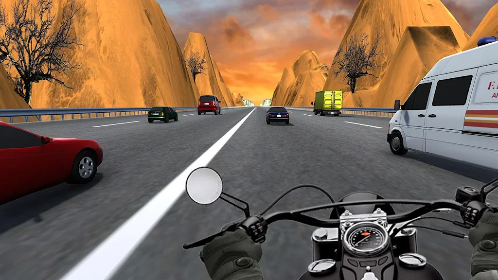 City Bike Traffic Race in Crowd Taxi 3D Captura de pantalla 1