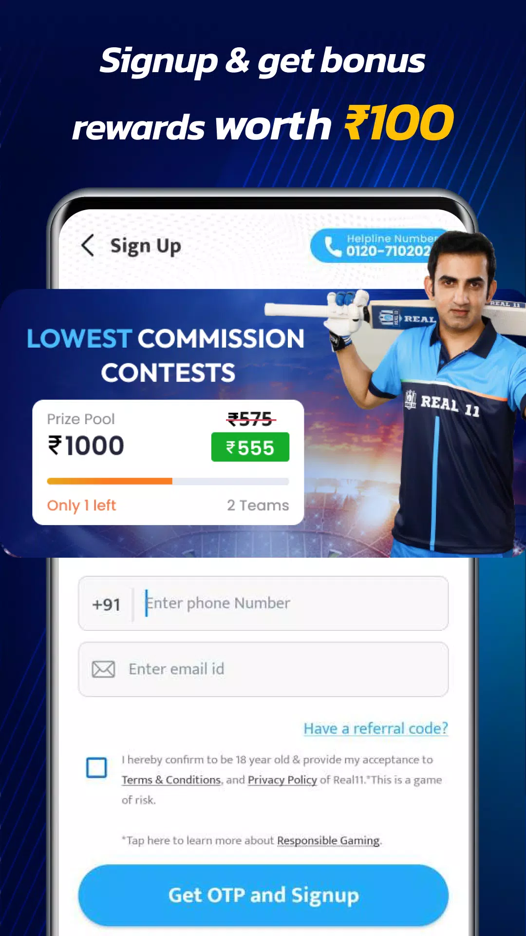 Real11: Play Fantasy Cricket ภาพหน้าจอ 2
