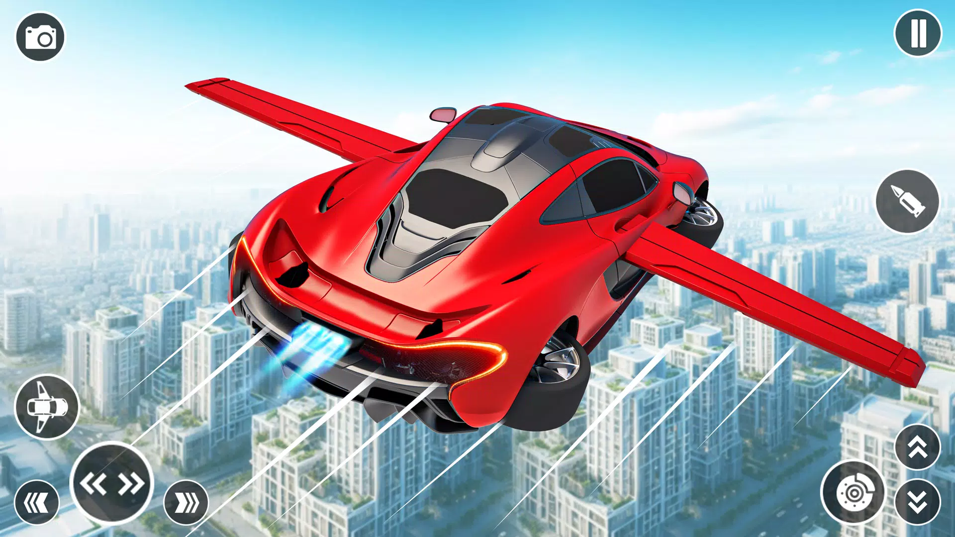 Flying Car Robot Shooting Game スクリーンショット 0