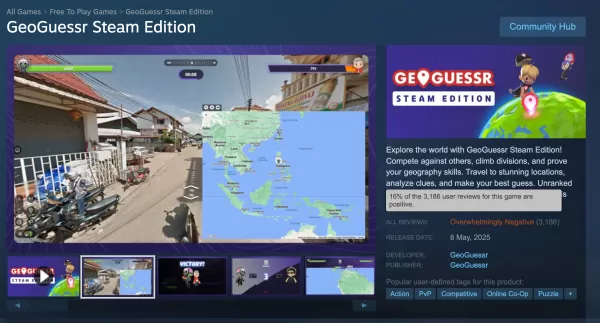 Geoguessr reageert op feedback temidden van dalende stoombeoordelingen