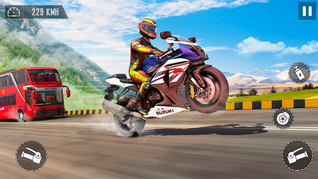 GT Motorbike Games Racing 3D Schermafbeelding 2