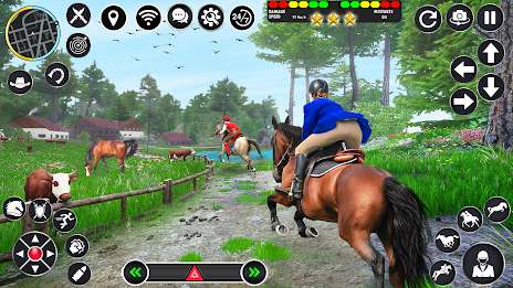 Horse Racing Games Horse Rider 스크린샷 0