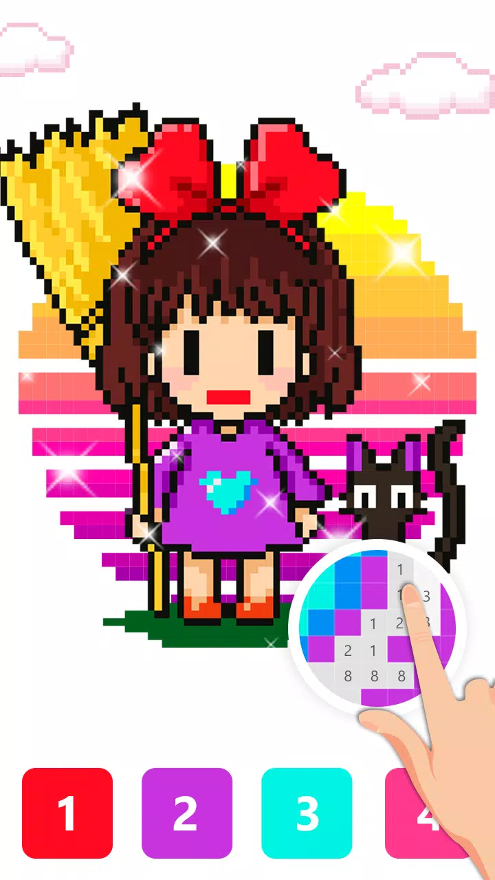 Pix123——數字填色，像素藝術放鬆繪畫應用截圖第0張