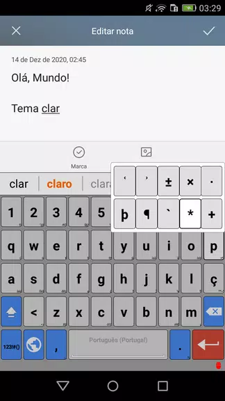 Schermata Portuguese for AnySoftKeyboard 2