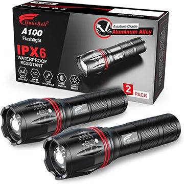 2-pack Hausbell A100 LED EDC flashlight