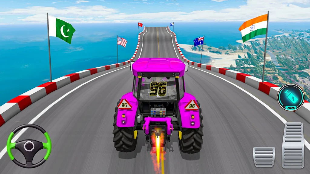 Mega Ramp Tractor Stunt Game Ảnh chụp màn hình 3