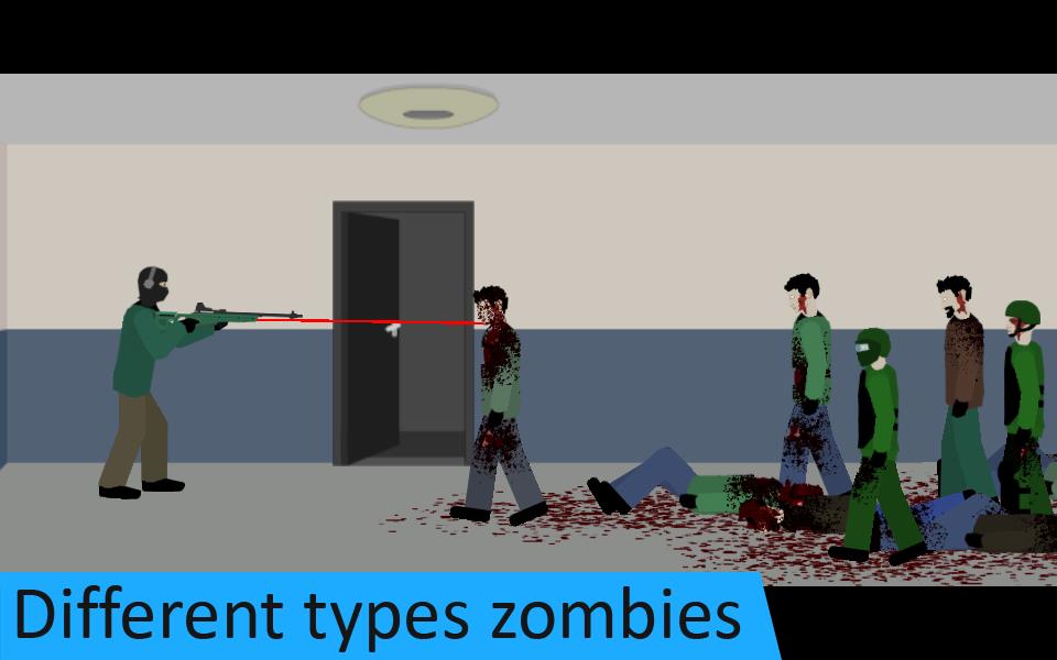 Flat Zombies: Defense & Cleanup Capture d'écran 1