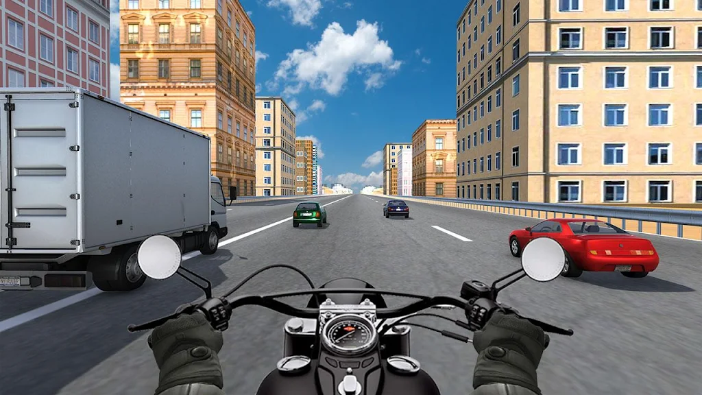 City Bike Traffic Race in Crowd Taxi 3D Captura de pantalla 0